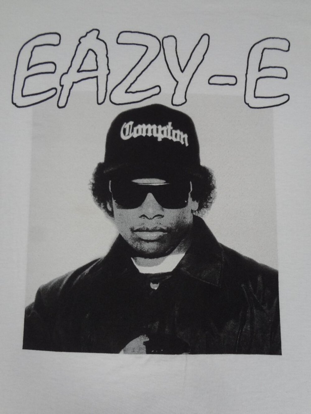 EAZY-E COMPTON HAT N.W.A.  - WHITE M/L MEDIUM LARGE T-SHIRT L993